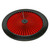 Air Cleaner Top 14in Flow-Thru Red Filter