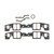 Intake Gasket Set - SBC Ret-Port 1.410 x 2.500