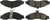 Posi-Quiet Extended Wear Brake Pads with Shims a 106.1043