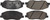 Posi-Quiet Ceramic Brake Pads with Shims and Har 105.1202