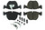 Posi-Quiet Ceramic Brake Pads with Shims and Har 105.0681