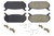 Posi-Quiet Ceramic Brake Pads with Shims and Har 105.0584