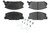 Posi-Quiet Semi-Metallic Brake Pads with Hardwar 104.0527