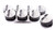 SBC Flat Top Piston Set 4.060 Bore -5cc 9902HC.060