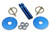 Hood Pin Kit  3/8in Alum Blue 2-Pack