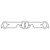 Cometic Pontiac 326-455 CI V8 .043in Copper Exhaust Manifold Gasket Set - 2.000in x 1.550in D-Ports - C15342C Photo - Primary