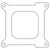 Cometic NASCAR 4 Barrel .047in Fiber Carburetor/Throttle Body Mounting Gasket - Open Plenum - C15616 Photo - Primary