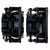 Power Stop 2014 Chrysler 200 Front Black Caliper - Pair w/Bracket - S5016ABLK