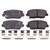 Power Stop 2010 Hyundai Genesis Rear Z17 Evolution Ceramic Brake Pads w/Hardware - 17-1387