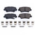 Power Stop 09-11 Hyundai Azera Rear Z17 Evolution Ceramic Brake Pads w/Hardware - 17-1446