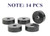 Whiteline 1959-1973 Jeep CJ5 Body Mount Bushing Set - W93478 Photo - Close Up
