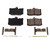 Power Stop 16-17 Lexus GS200t Front Z17 Evolution Ceramic Brake Pads w/Hardware - 17-1686