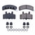 Power Stop 1993 Cadillac 60 Special Front Z17 Evolution Ceramic Brake Pads w/Hardware - 17-369