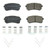 Power Stop 18-19 Hyundai Kona Rear Z17 Evolution Ceramic Brake Pads w/Hardware - 17-6010