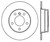 Stoptech 92-99 BMW 318i Cryo Sport Slot Rear Left Brake Rotor - 126.34030CSL Photo - Primary