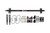 UMI 82-02 GM F-Body Rear Sway Bar - Splined - Black - 2147-B Photo - Close Up