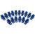 Scorpion Performance 3067 SBF 1.65 Roller Rocker Arm Set - 7/16 in Stud Mount - Blue Anodized