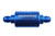 REDHORSE PERFORMANCE 4151-08-1 Fuel Filter - 100 Micron In-Line with Blue Anodized Finish