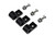 REDHORSE PERFORMANCE 320-316-2 Line Clamp - 2-Piece - 3/16 in ID Aluminum - Black Anodized - Set of 6