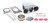 Racing Power Co-Packaged R5225 Street Hood Scoop Plain Polished Air Cleaner Assembly