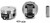 SBC FHR F/T Piston Set 4.030 Bore -6.4cc IC10004.030