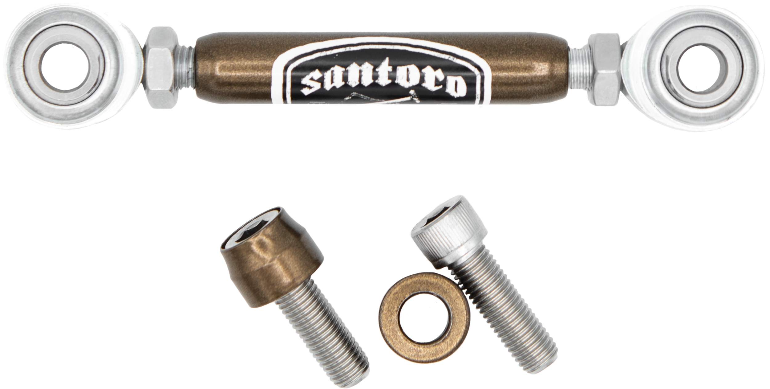 SANTORO FABWORX Aluminum Shift Linkage Mid Control for Harley