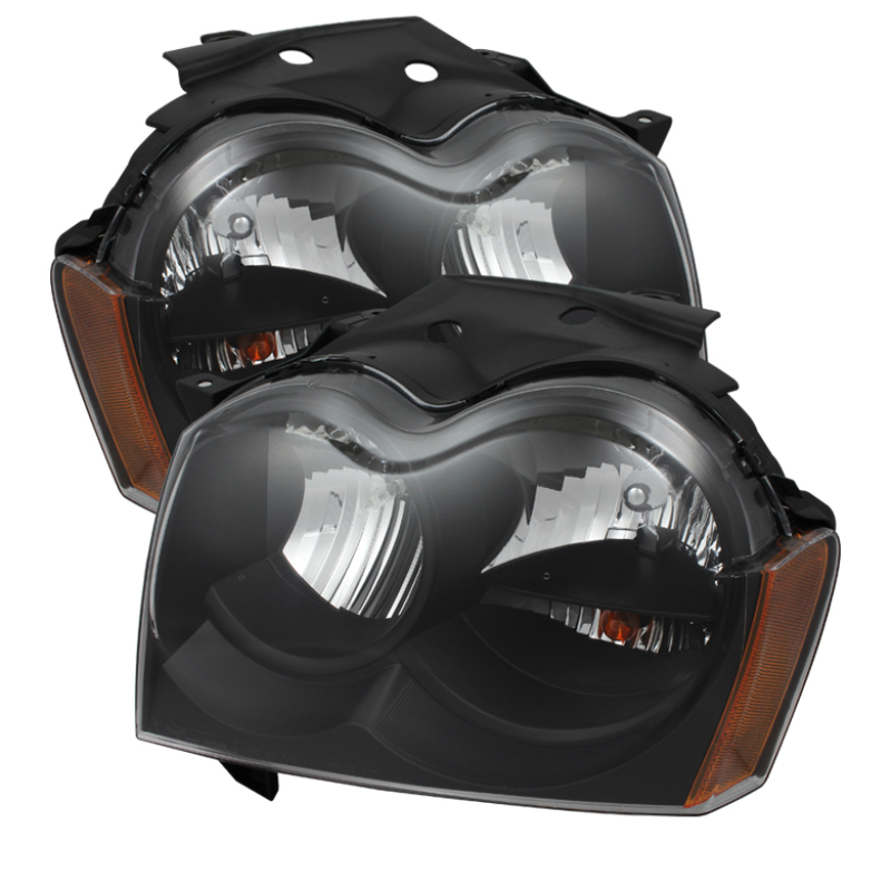 Get Xtune Jeep Grand Cherokee 05-07 Crystal Headlights Black