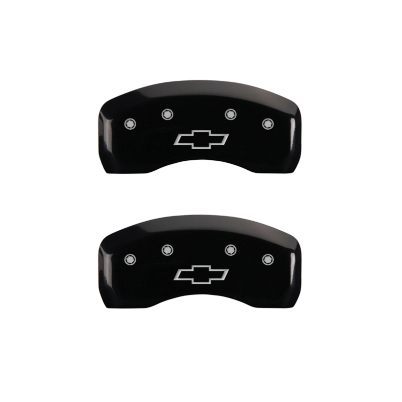 Get MGP 4 Caliper Covers Engraved Front & Rear Bowtie Black