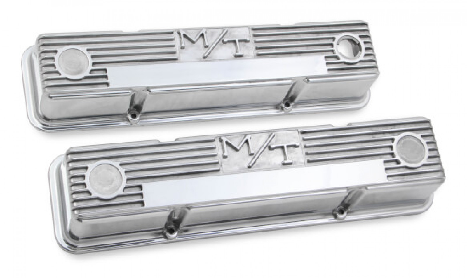 Buy Holley M/T Valve Covers Vintage Style Finned SBC Polished for  237.95 at Armageddon Turbo  Performance