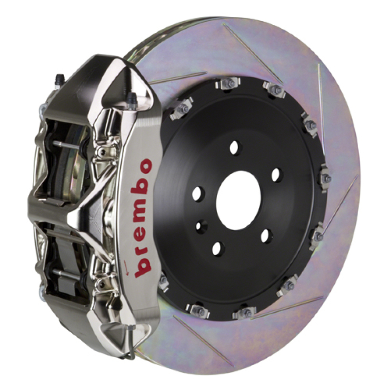 Brembo 16-20 XC90 Front GTR BBK 6 Piston Billet405x34 2pc Rotor Slotted  Type-1- Nickel Plated - 1N2.9540AR