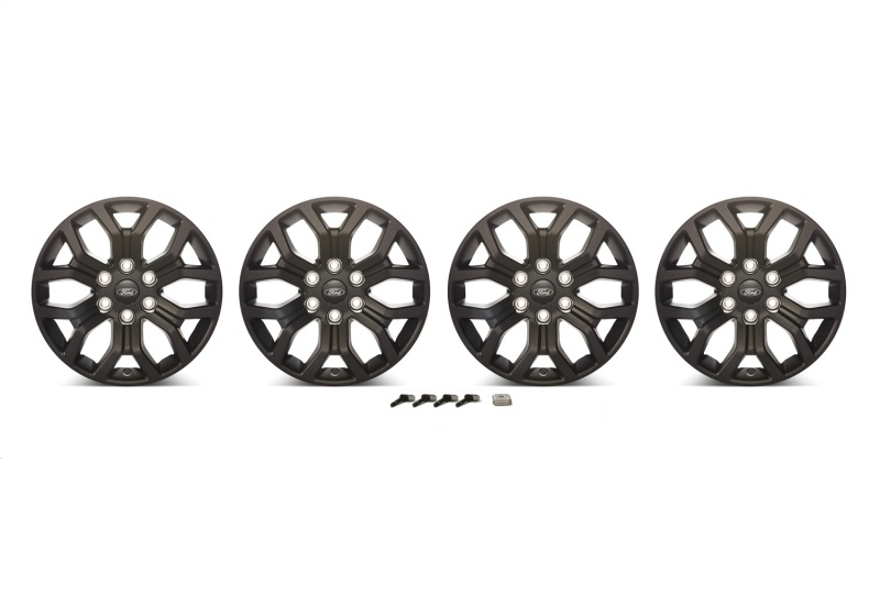 Get Ford Racing 2021+ F-150 18in Matte Black Wheel Kit - M