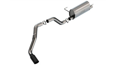 Borla 140762BC-BORLA Cat-Back Exhaust System S-Type Blk Chrome On Stainless  Steel Tip, 15-19 Chevrolet Silverado 2500 & GMC Sierra 2500, 6.0L V8