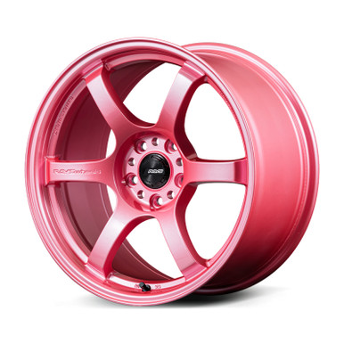 Gram Lights 57DR 18x9.5 +38 5x100 Sakura Pink Wheel (w/ Center Cap