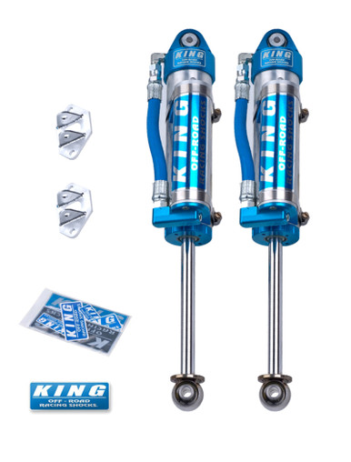 King Shocks 97-06 Jeep Wrangler TJ Rear 2.5 Dia Piggy Hose Reservoir Shock  6in Lift (Pair) - 25001-287