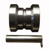 Kolstrand 8" Diameter X 7-7/8" Wide Steel Bow Roller with 2" Diameter Shaft Pin for Use with Forfjord Anchor