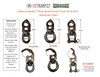 Tylaska Stainless Steel T30-C Quick-Release 'Clevis Bail' Snap Shackle