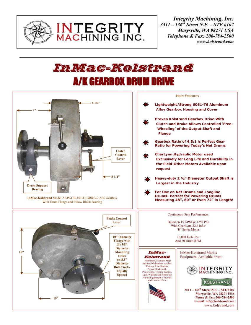 AK Gearbox Catalog Sheet