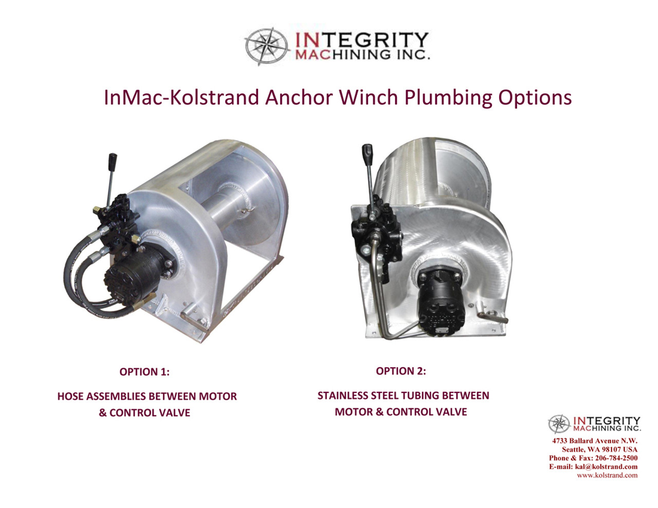 Kolstrand 18D22W Aluminum Anchor Winch