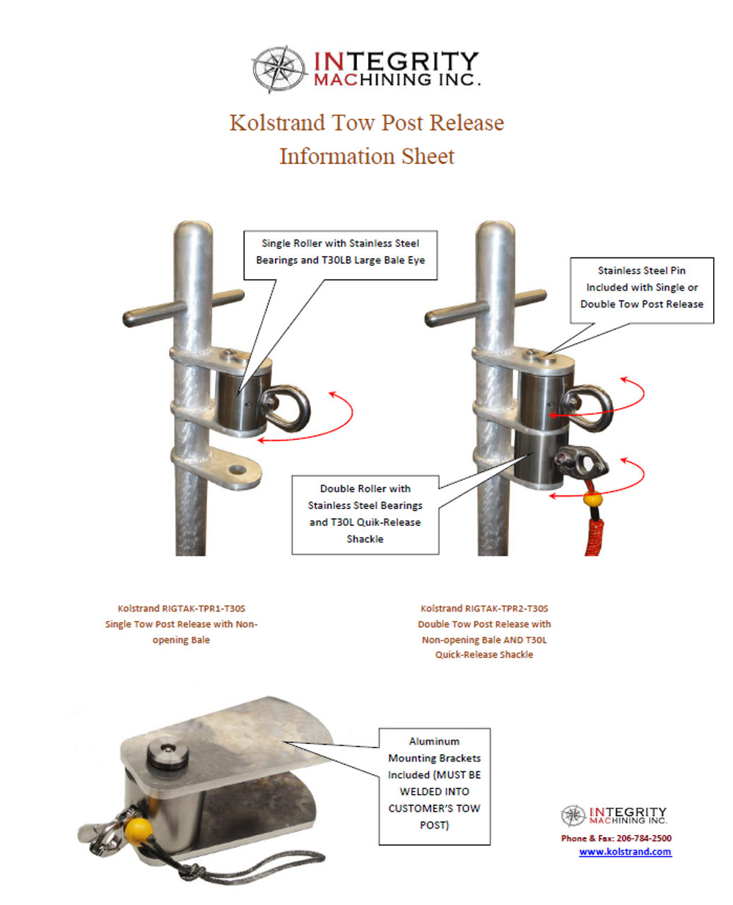 Kolstrand Single Skiff Tow Post Release