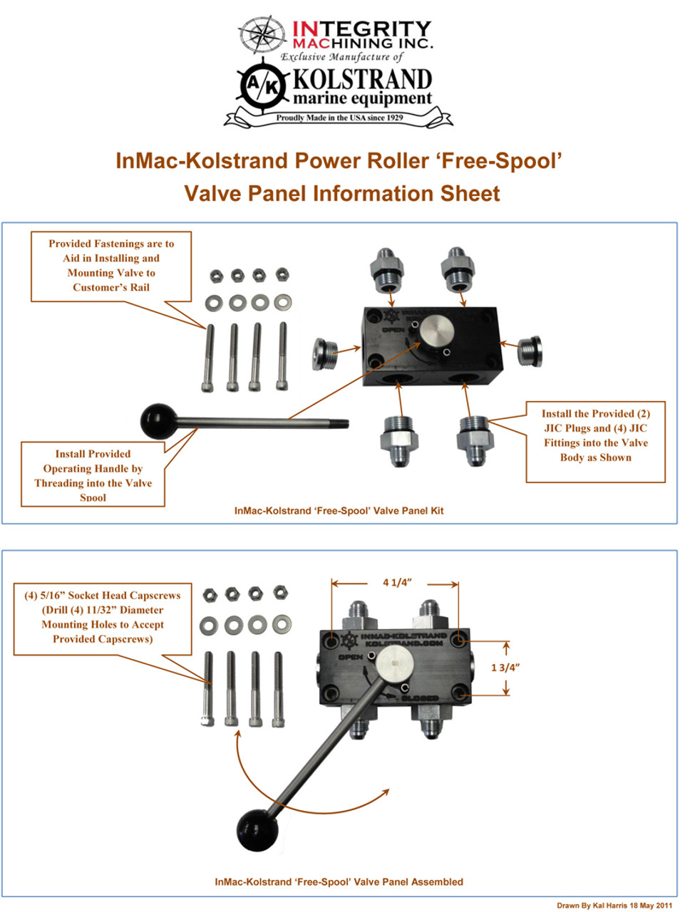 Kolstrand 48 Inch Power Net Roller with 34 Inch Vertical Guide Rollers, and with Free-Spool Control Panel