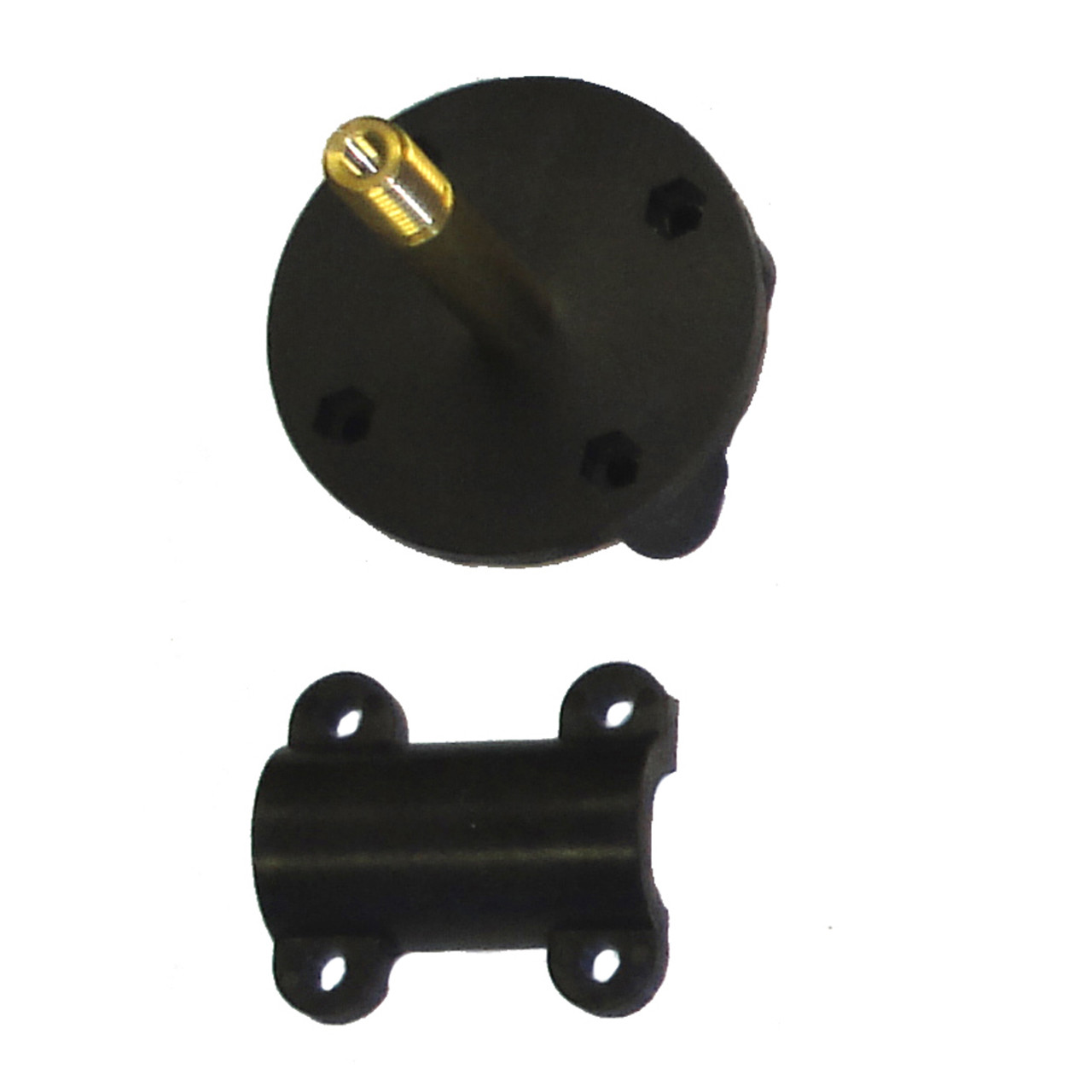 Kolstrand Nylon Mounting Flange with LH Threaded Brass Axle, S/S Pin and Nylon Cap-Sub Assembly - Piece 13LH