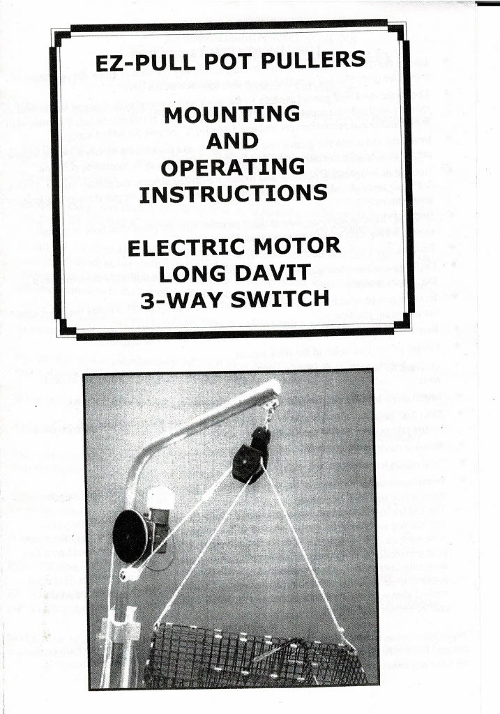 EZ Puller Electric Gurdy Down Rigger Package