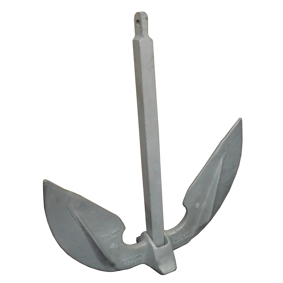 Forfjord #8 Galvanized Marine Anchor With Mud Flaps- 123 LBS - Kolstrand