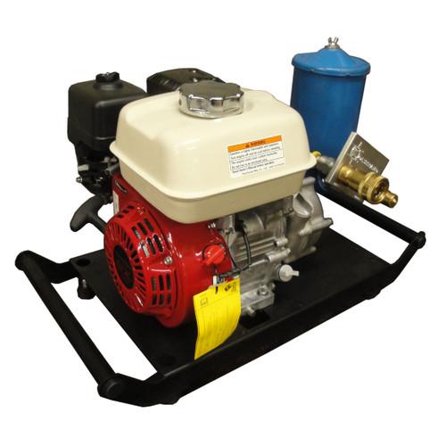 Kolstrand Honda-VTM Hydraulic Power Unit - 5 H.P. Hydraulic Power Unit (HPU) - WITH STEEL POWDER-COATED EZ CARRY BASE
