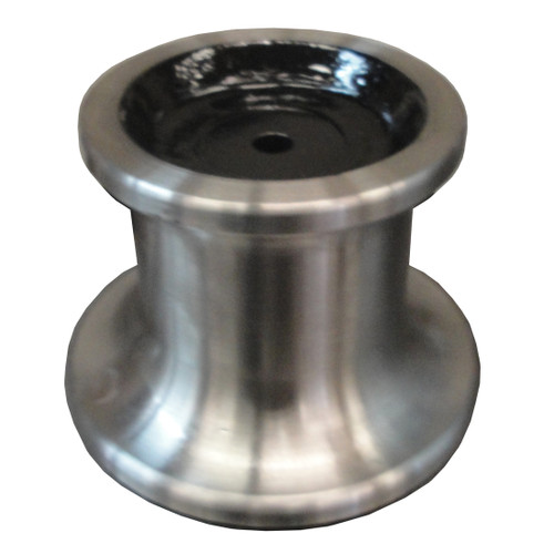 Kolstrand 5" 316 stainless steel capstan with 1-1/4" bore and 5/16" Keyway