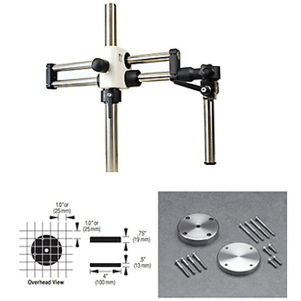 Diagnostic Instruments SMS20-28-TM Heavy Duty Ball Bearing Boom Stand for Leica Stereo Microscopes with Table Mount