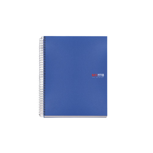 8-subject Poly Lined Notebook 6.5x8 - Blue