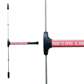 DETEX V50 x 711 x 36 x 96 x NS - V50 ValueSeries Narrow Stile SVR Panic Device (36"x96") - Exit Only - black