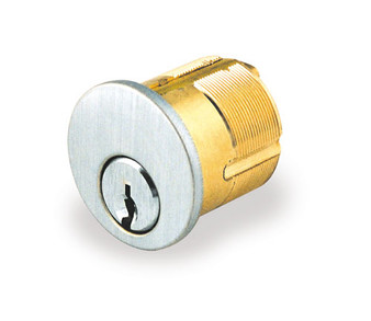 GMS M118 SX 626 A2 - 1-1/8" mortise cylinder Schlage C-K kwy - keyed alike - satin chrome