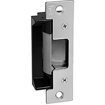 HES 5200C 630 -  Electric Strike w/ 4 7/8" faceplates 501(A), 12/24VDC, field selectable Fail Safe / Fail Secure - satin stainless